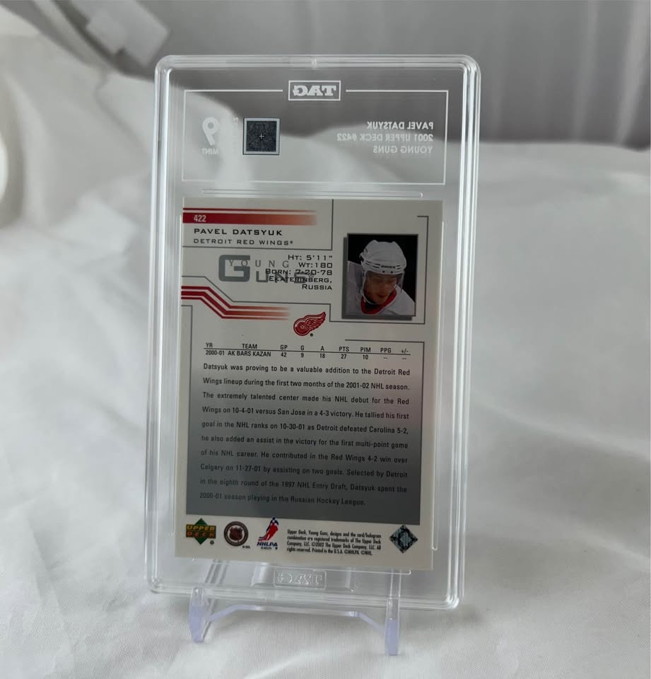 Pavel Datsyuk Young Guns Rookie Card TAG 9 - Detroit Red Wings - photo 3