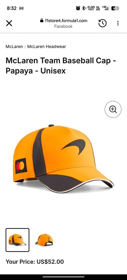 Puma F1 McLaren Team Cap