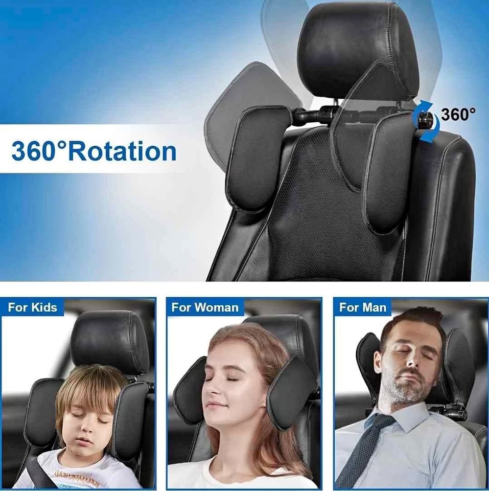 Adjustable Head Support for car seat