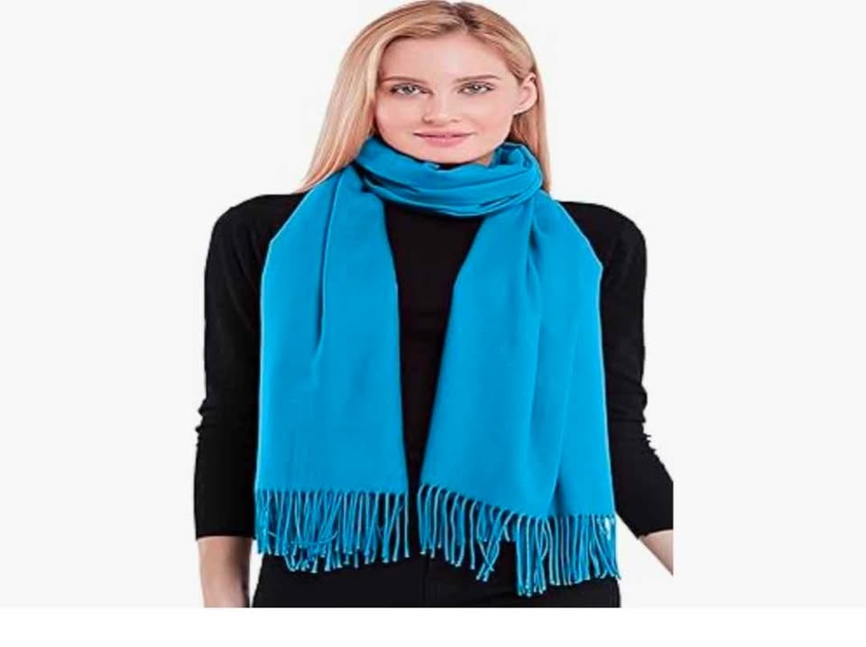 New thick cotton blend pashmina shawl, wrap, stole, throw - photo 2