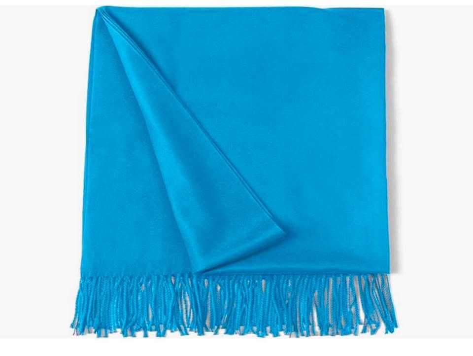 New thick cotton blend pashmina shawl, wrap, stole, throw - photo 5