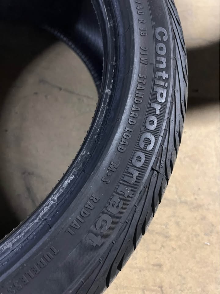235/40/18 Continental Tires (2 tires) 8mm Tread - photo 3
