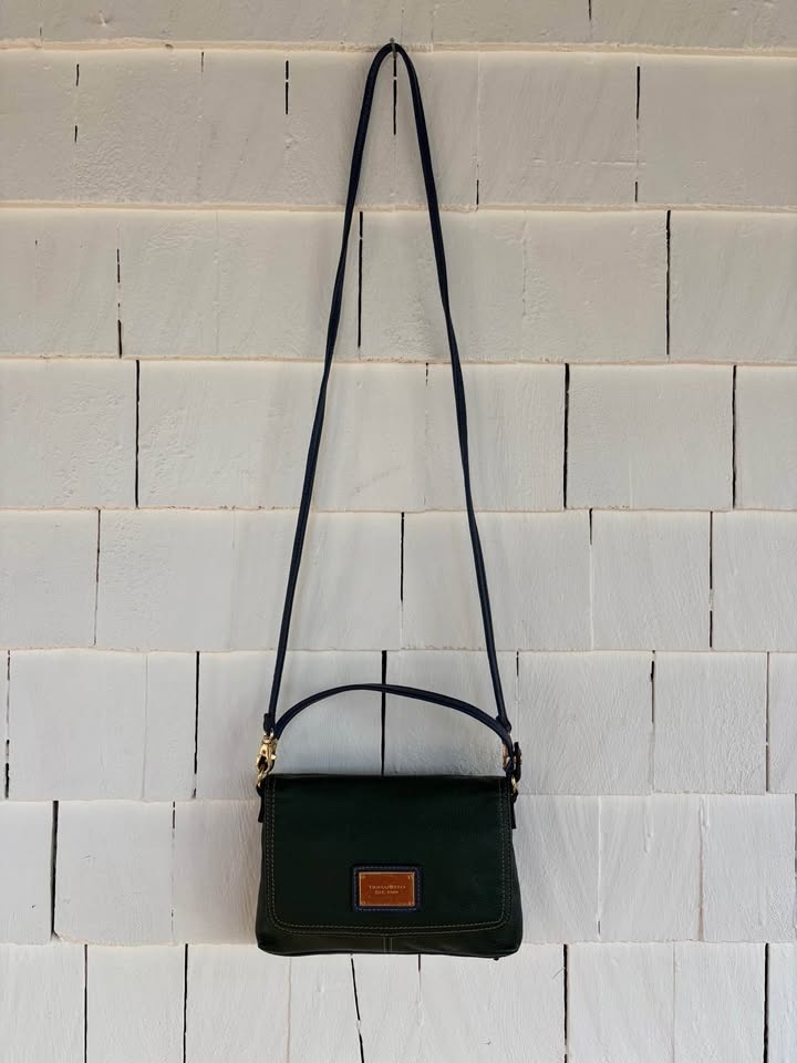 Tignanello Blue and Green Leather Crossbody Purse - photo 3