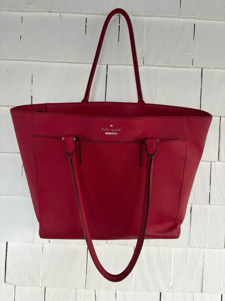 Kate Spade Red Leather Tote Bag - photo 2