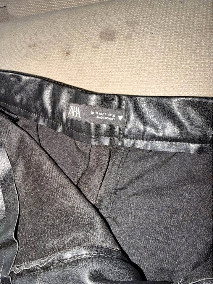 Zara Leather Skort - Small