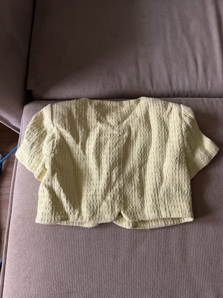 Zara Preppy Yellow Short Sleeve Blazer - photo 2