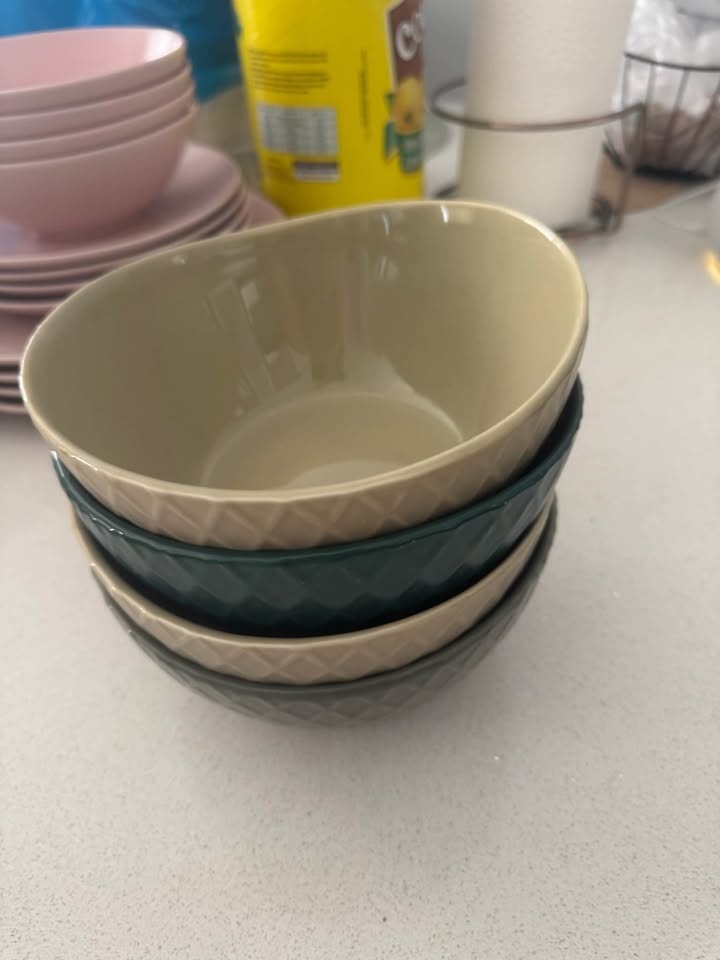 4 pcs green ceramic bowls - photo 2
