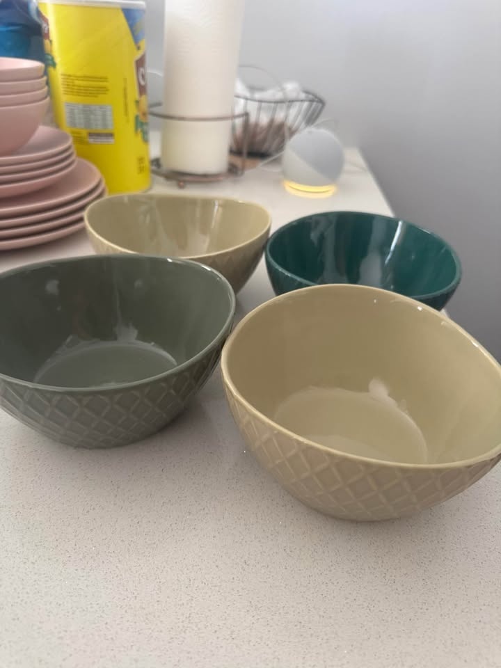 4 pcs green ceramic bowls - photo 4