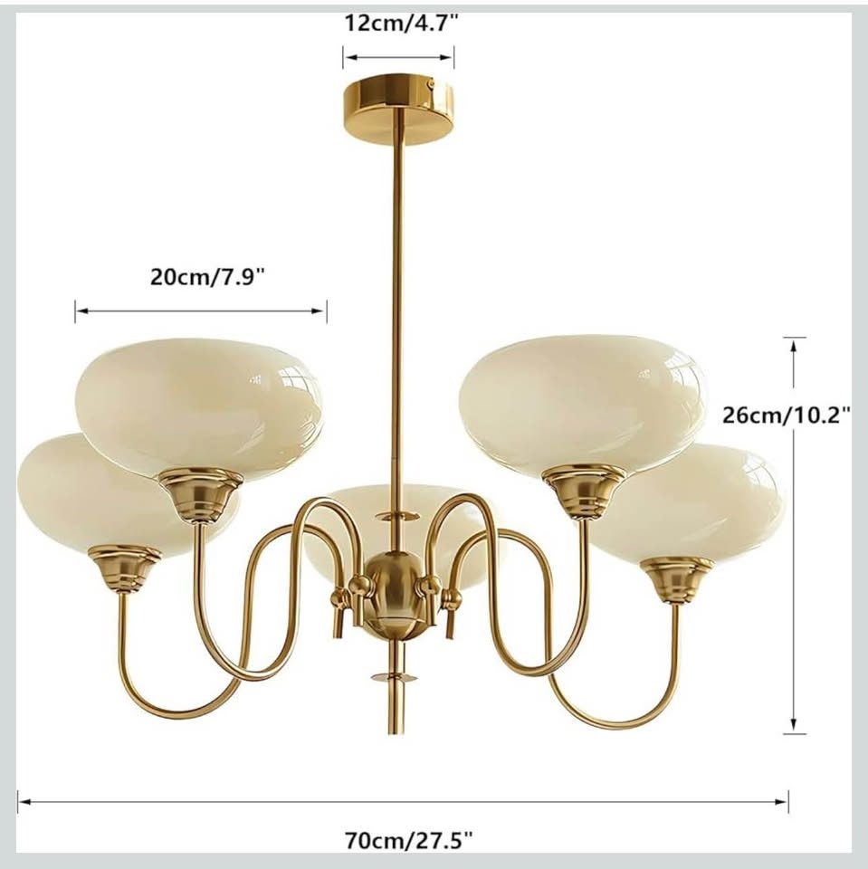 BOKT Gold 5-Light Sputnik Chandelier - photo 2