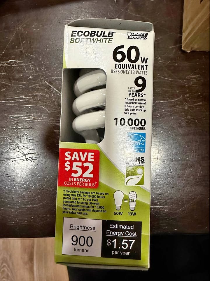 Compact fluorescent bulbs
