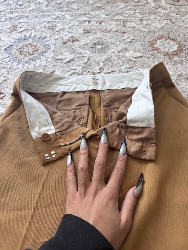 Wilfred Tan Tailored Pants Size 2 - photo 4