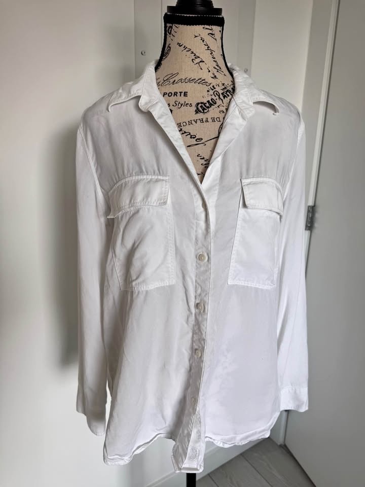 BABATON White Button Up Shirt Size S