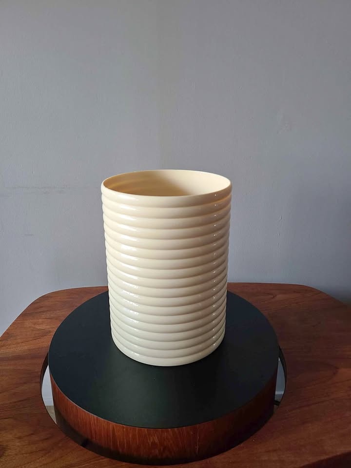 Vintage 80s postmodern planter/ can