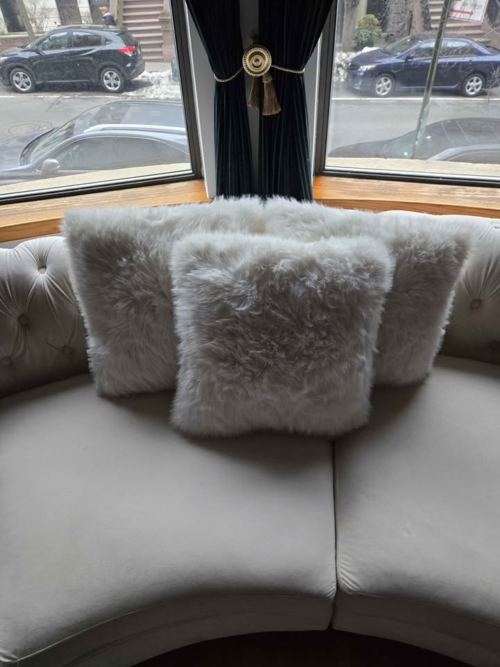 Velvet Sectional with 3 Pillows - photo 3