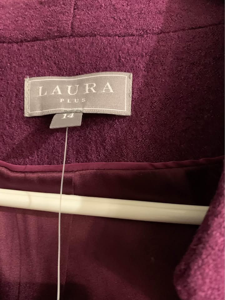 Laura plus size 14 wine coloured blazer - photo 3
