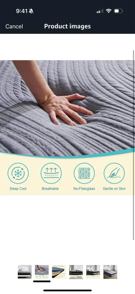 BRAND NEW- 6” Memory Foam Mattress (TWIN SIZE) image indicator(4)