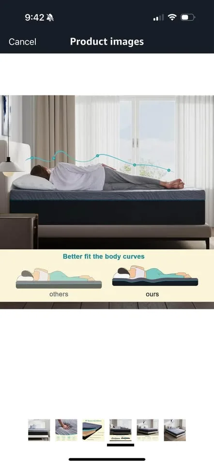 BRAND NEW- 6” Memory Foam Mattress (TWIN SIZE) image indicator(5)