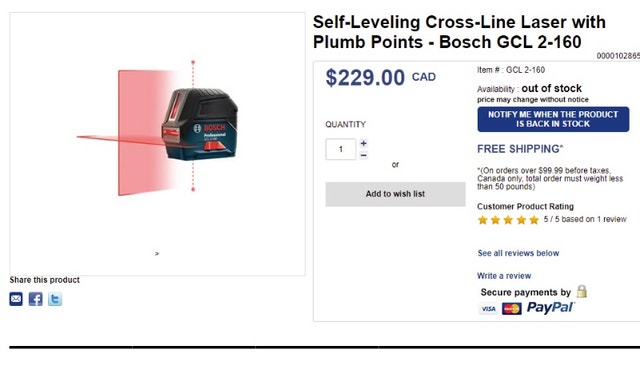 Bosch Self Leveling Lazer Level CHEAP! - photo 4