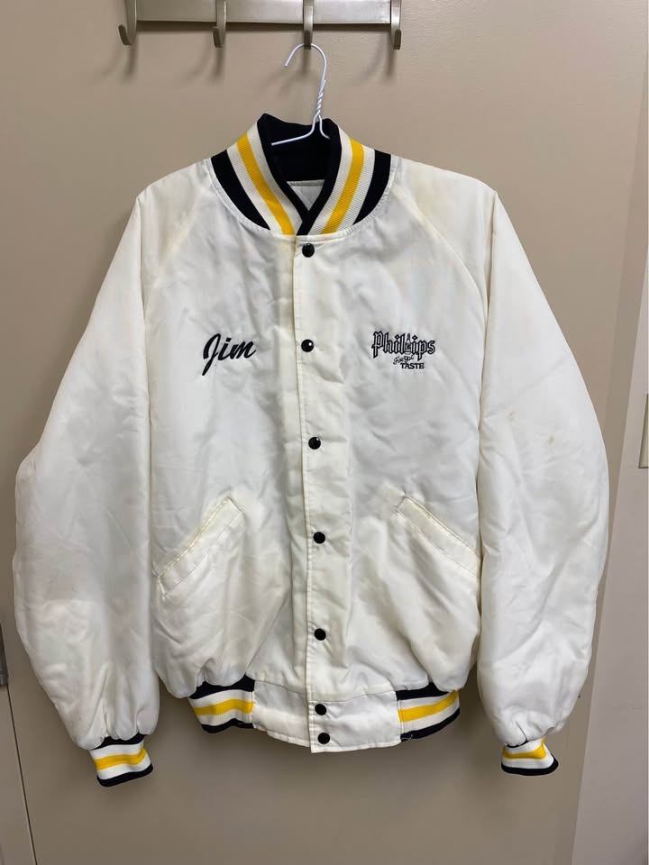 Vintage 1980s Phillips Beer Jacket "JIM" Men's XL "I've Got Tast - photo 2