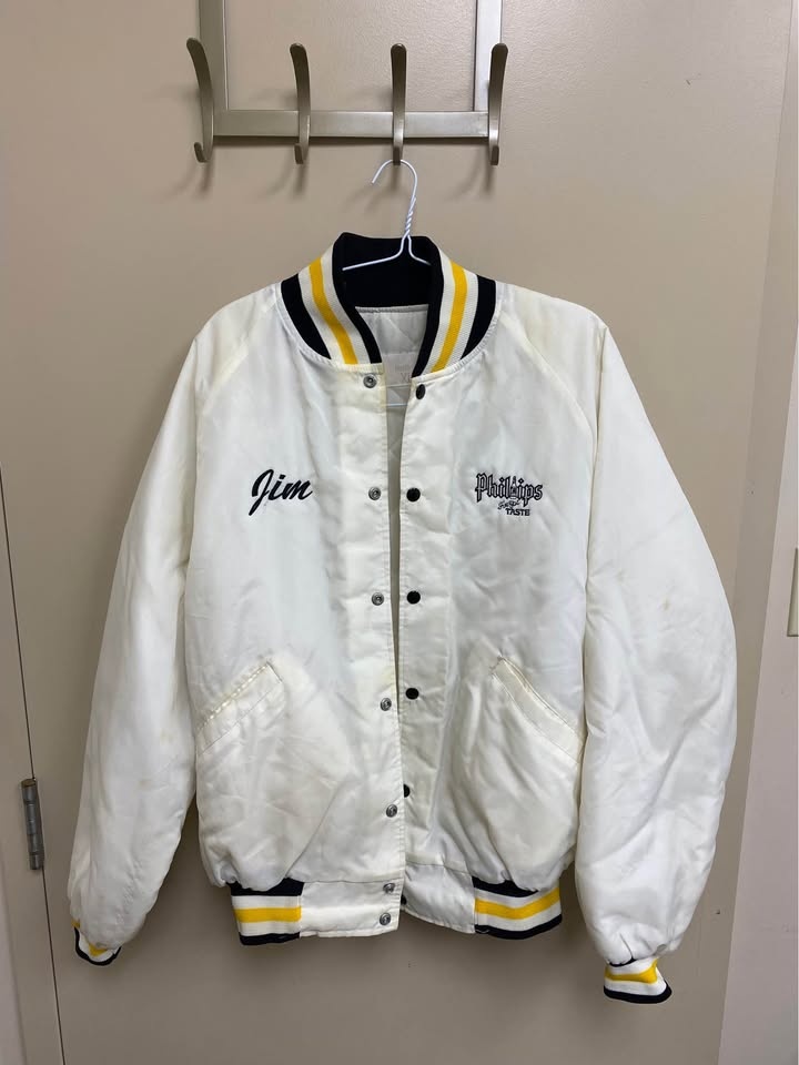 Vintage 1980s Phillips Beer Jacket "JIM" Men's XL "I've Got Tast - photo 3