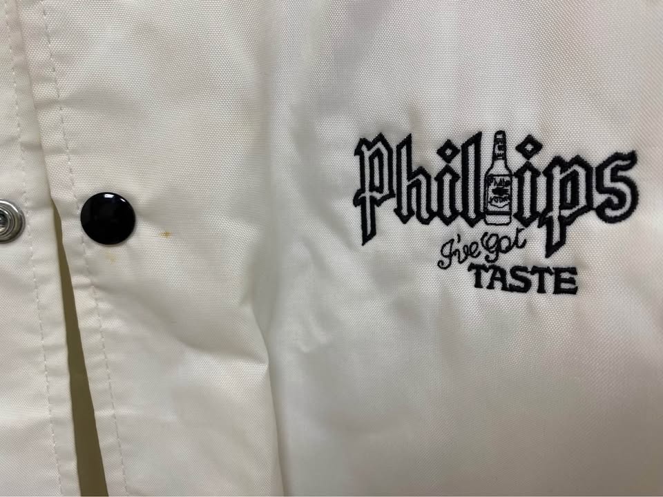 Vintage 1980s Phillips Beer Jacket "JIM" Men's XL "I've Got Tast - photo 5