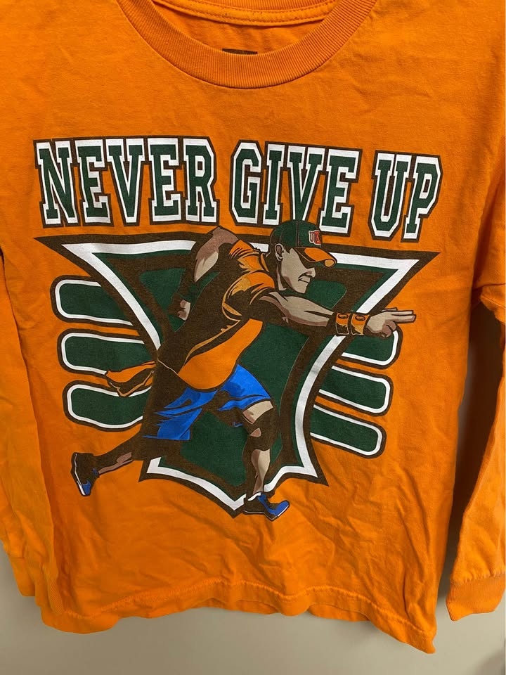 WWE John Cena 15X Never Give Up Long Sleeve T-Shirt Youth L - photo 3