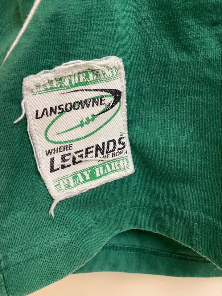 Vintage Lansdowne Ireland Rugby Polo Shirt Men's Medium - photo 3