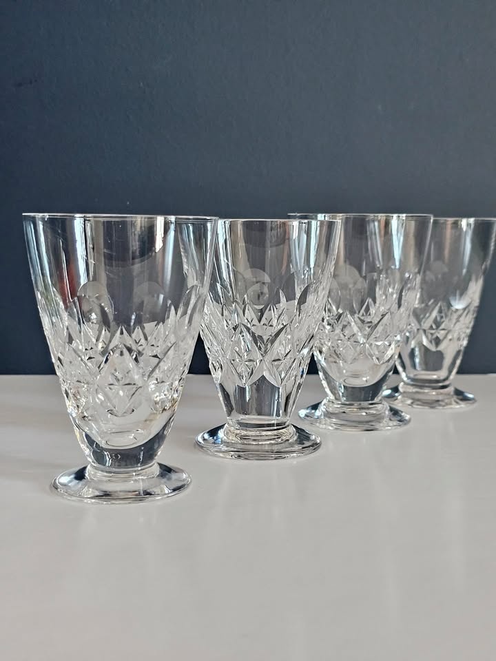 Set of 4 Stuart Crystal "Park Lane" Juice Glasses
