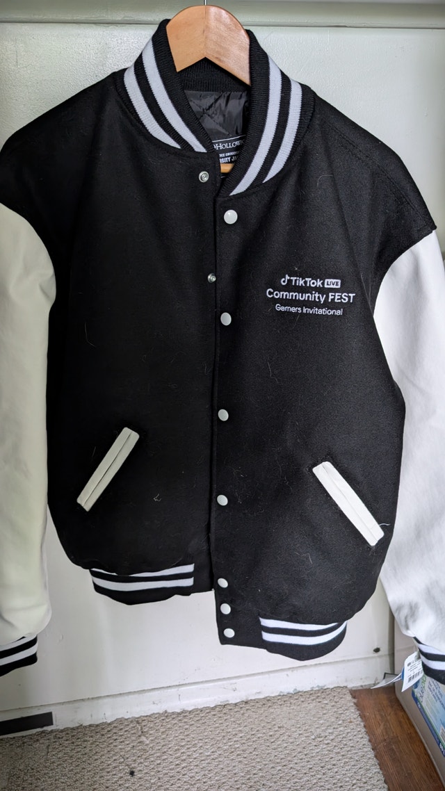 Exclusive TikTok Wool + Leather Varsity Jacket
