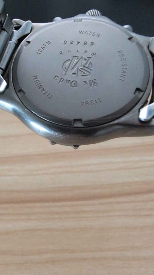 Men's watch. Titanium case chronograph. Dual time. - photo 3