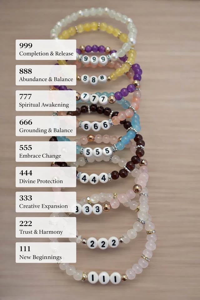 🌟 Angel Numerology Bracelet Collection
