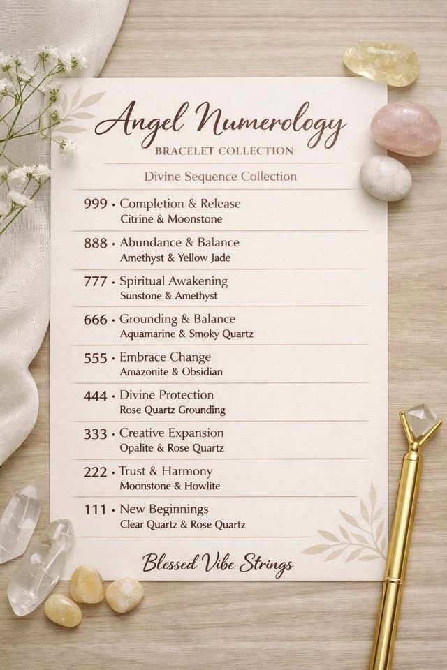 🌟 Angel Numerology Bracelet Collection - photo 3
