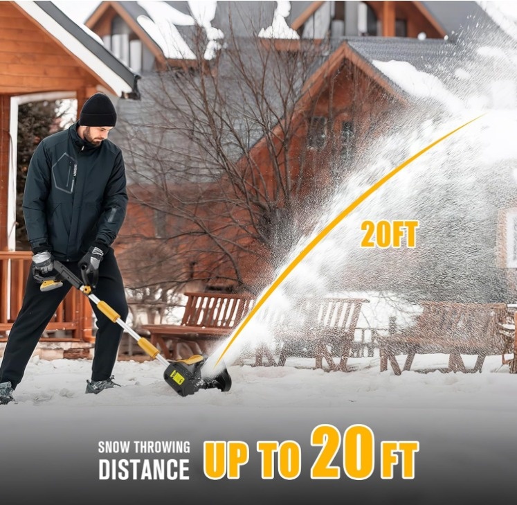 New Cordless Snow Shovel, 11" Electric Snow Blower - photo 2