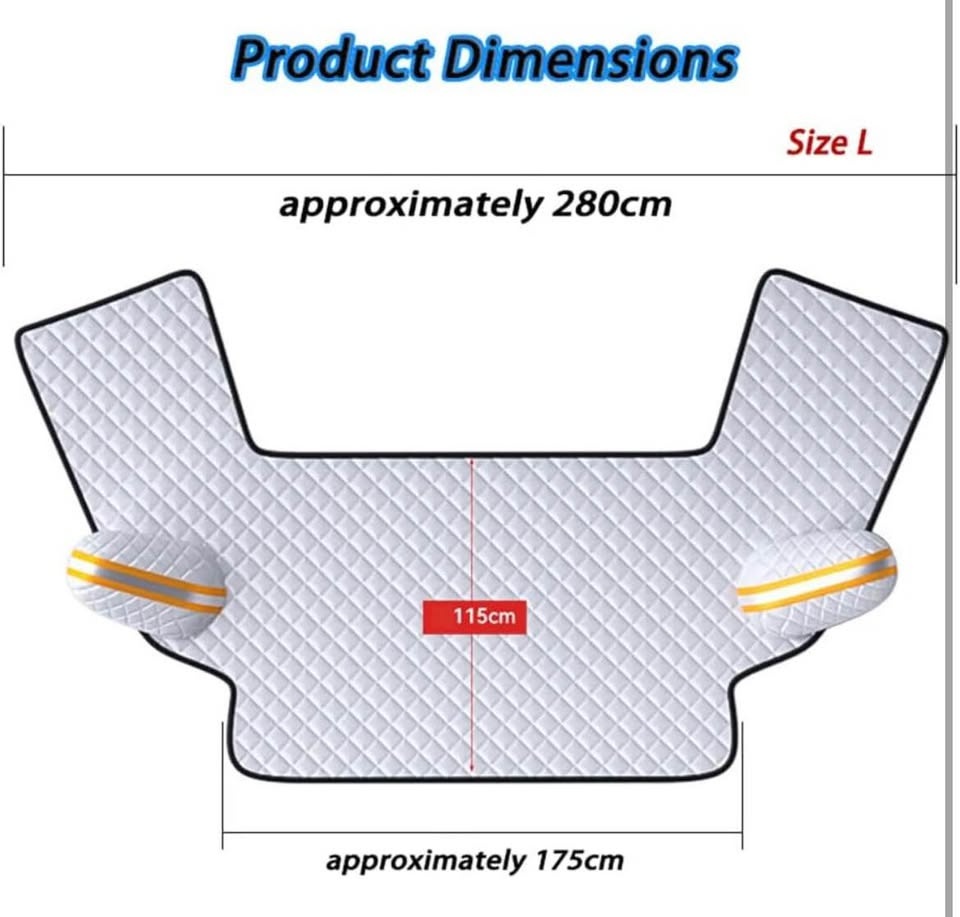 New 3-Side Winter Car Windshield Snow Cover for Nissan Rogue - photo 3