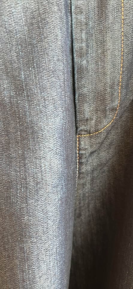 Linea Moda (Made in Italy) Wide Leg Denim Pants - Size L - photo 4