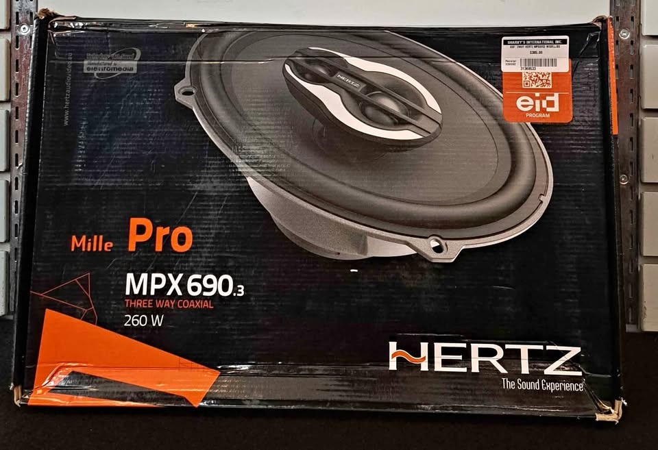 6x9" Hertz MPX 690.3 Three Way Coaxial Speakers (31369533)
