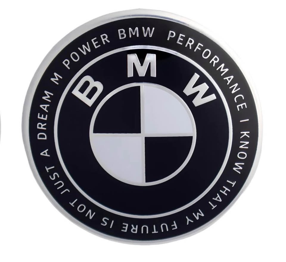 7 Piece Set BMW Heritage Black/White Emblems - photo 2