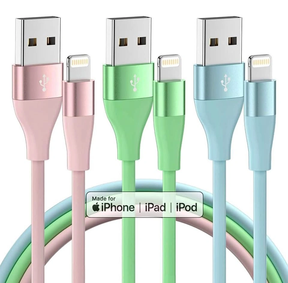 iPhone Charger 3-Pack 10FT MFi Certified Lightning Cables