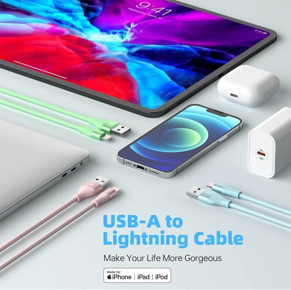 iPhone Charger 3-Pack 10FT MFi Certified Lightning Cables - photo 3