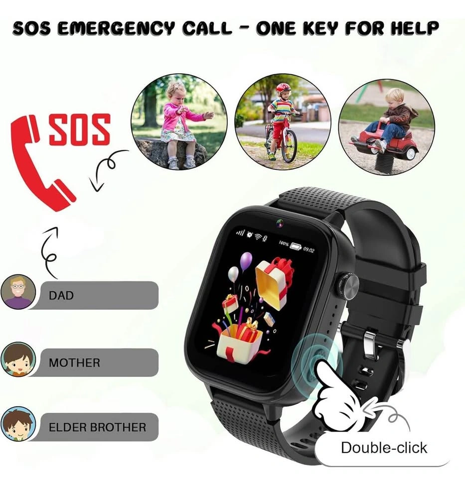4G Kids Smart Watch with SIM Card, Games & Calling - photo 3