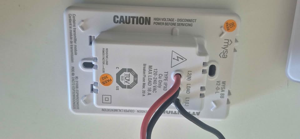 Smart Mysa Electric Baseboard Heater Thermostat - photo 5