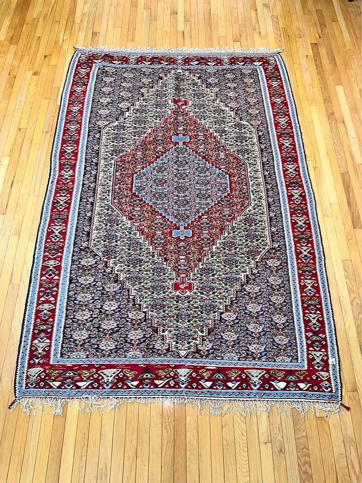 Vintage Persian Carpet/Rug With Fringe - Never Used 🥕
