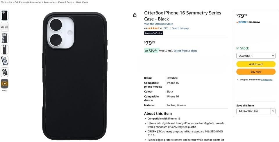 OtterBox iPhone 16 Symmetry Case - photo 2