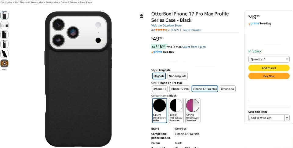 OtterBox iPhone 17 Pro Max Profile Series Case - photo 2