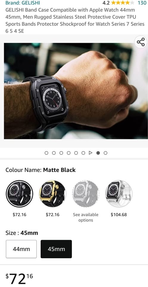 Protective Case Band for Apple Watch Series 8 & 7 (45mm) - photo 2
