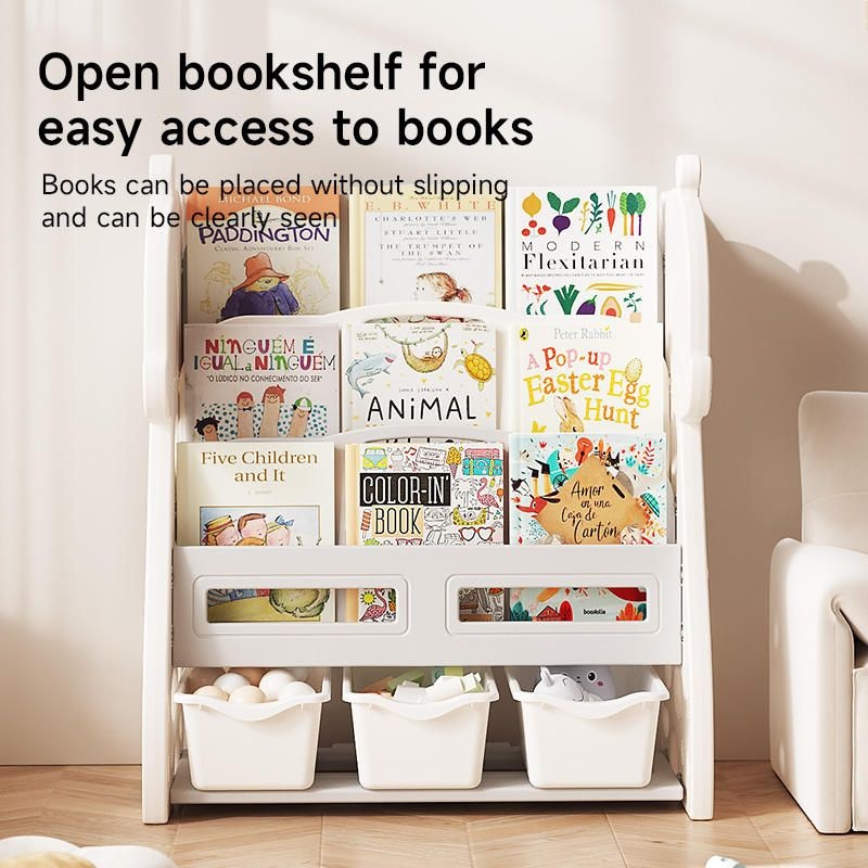 NEW Kids Bookshelf & Toy Storage Bin - photo 3