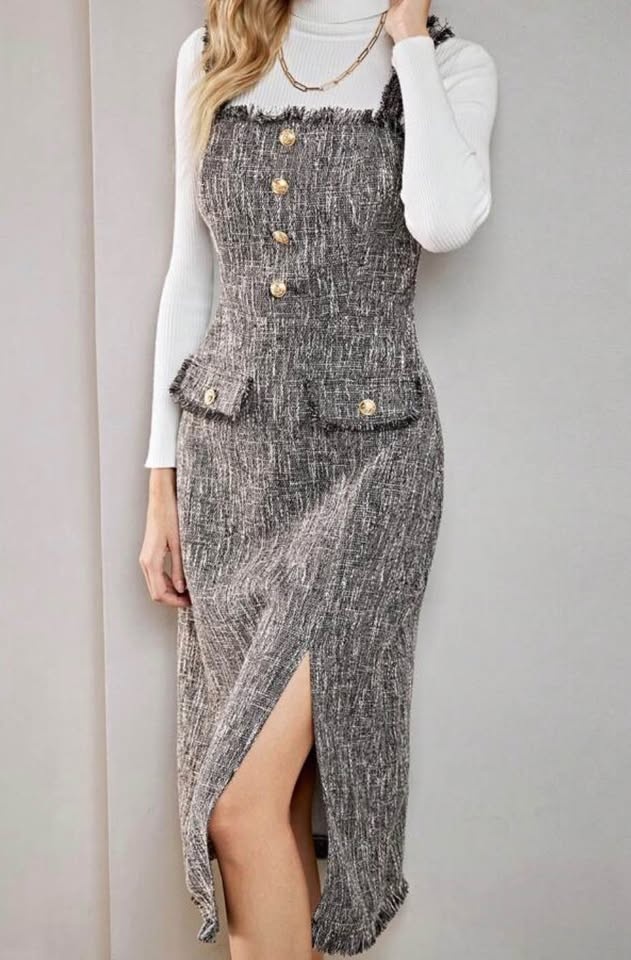 Vestido con diseño de solapa - photo 3