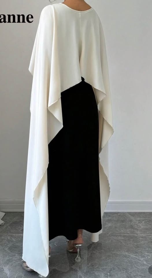 Batwing Sleeve Dress - Modest - photo 2