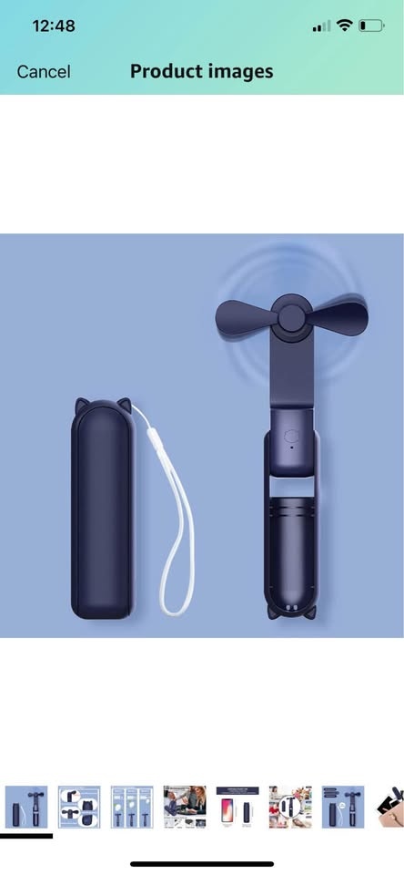 Handheld Fan, Mini Portable Fan for Travel, Pocket Personal Fan