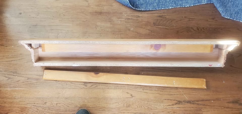 Oak mantel / wall shelf - photo 4